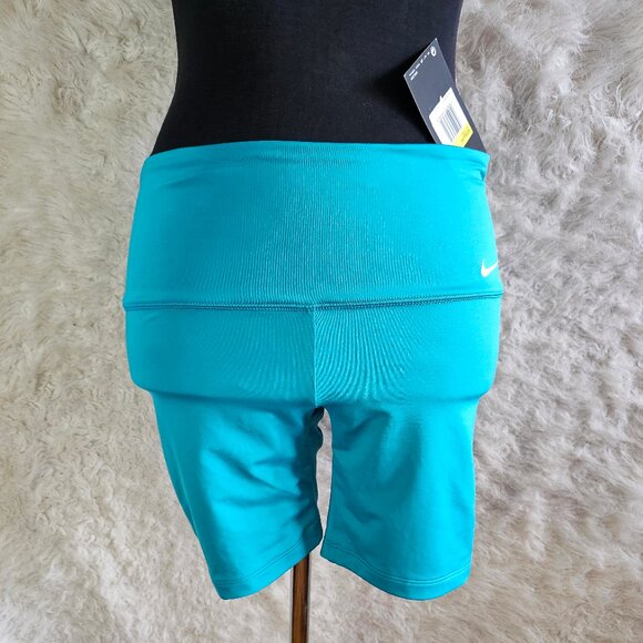 Nike Performance Kick Swim Blue Bike Shorts Size S - Picture 1 of 9